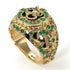 Emerald Cobra Gold Men's Fashion Ring - Waylon No. 4