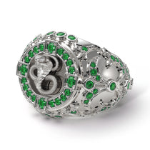 Emerald Cobra Gold Men's Fashion Ring - Waylon No. 6 image 1