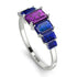 Emerald Cut Amethyst Geometrical Ring - Briella No. 315 image 2