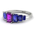 Emerald Cut Amethyst Geometrical Ring - Briella No. 315