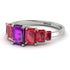 Emerald Cut Amethyst Geometrical Ring - Briella No. 312 image 3