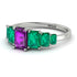 Emerald Cut Amethyst Geometrical Ring - Briella No. 306 image 3