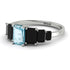 Emerald Cut Aquamarine Geometrical Ring - Briella No. 409