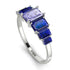 Emerald Cut Tanzanite Geometrical Ring - Briella No. 215