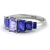 Emerald Cut Tanzanite Geometrical Ring - Briella No. 215 image 3