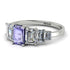 Emerald Cut Tanzanite Geometrical Ring - Briella No. 203 image 3