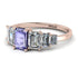 Emerald Cut Tanzanite Geometrical Ring - Briella No. 202