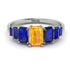 Emerald Cut Yellow Diamond Geometrical Ring - Briella No. 1015 image 1