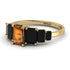 Emerald Cut Brown Diamond Geometrical Ring - Briella No. 1107