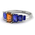 Emerald Cut Brown Diamond Geometrical Ring - Briella No. 1115