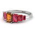 Emerald Cut Brown Diamond Geometrical Ring - Briella No. 1112 image 3