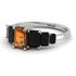 Emerald Cut Brown Diamond Geometrical Ring - Briella No. 1109