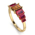 Emerald Cut Brown Diamond Geometrical Ring - Briella No. 1110