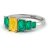 Emerald Cut Citrine Geometrical Ring - Briella No. 606 image 3