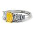 Emerald Cut Citrine Geometrical Ring - Briella No. 603 image 3