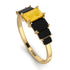 Emerald Cut Citrine Geometrical Ring - Briella No. 607 image 2