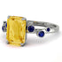Emerald Cut Citrine Ring With Bezel - Alina No. 615