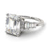 Barbara's Emerald Cut Diamond Ring Hidden Round Diamonds - Sawyer No. 3000