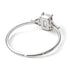 Emerald Cut Diamond With Triangles Ring - Remi No. 3