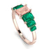 Emerald Cut Morganite Geometrical Ring - Briella No. 905 image 2
