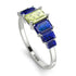 Emerald Cut Peridot Geometrical Ring - Briella No. 715 image 2