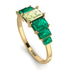 Emerald Cut Peridot Geometrical Ring - Briella No. 704 image 2