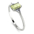 Emerald Cut Peridot With Triangles Ring - Remi No. 703 image 2