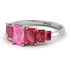 Emerald Cut Pink Moissanite Geometrical Ring - Briella No. 812