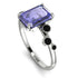 Emerald Cut Tanzanite Ring With Bezel - Alina No. 209