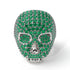 Emerald-Encrusted Skull Men's Fashion Ring - Jules No. 6 image 1