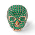 Emerald-Encrusted Skull Men's Fashion Ring - Jules No. 5 image 1