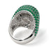 Emerald-Encrusted Skull Men's Fashion Ring - Jules No. 6 image 4