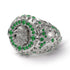 Emerald Majestic Eagle Men’s Fashion Ring - Caleb No. 6