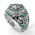 Emerald Owl Gold Men's Fashion Ring - Adrian No. 6