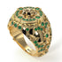 Emerald Puma Gold Men's Fashion Ring - Santiago No. 4