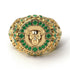 Emerald Puma Gold Men's Fashion Ring - Santiago No. 4 image 2