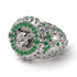 Emerald Puma Gold Men's Fashion Ring - Santiago No. 6