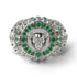 Emerald Puma Gold Men's Fashion Ring - Santiago No. 6