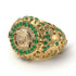 Emerald Raven Gold Men's Fashion Ring - Nolan No. 4