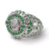 Emerald Raven Gold Men's Fashion Ring - Nolan No. 6