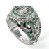 Emerald Raven Gold Men's Fashion Ring - Nolan No. 6