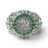 Emerald Raven Gold Men's Fashion Ring - Nolan No. 6