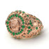 Emerald Raven Gold Men's Fashion Ring - Nolan No. 5