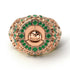 Emerald Shark Gold Men's Fashion Ring - Ryan No. 5