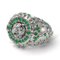 Emerald Tiger Gold Men's Fashion Ring - Landon No. 6 image 1
