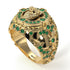 Emerald Wolf Gold Men's Fashion Ring - Eli No. 4