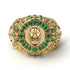 Emerald Wolf Gold Men's Fashion Ring - Eli No. 4 image 2