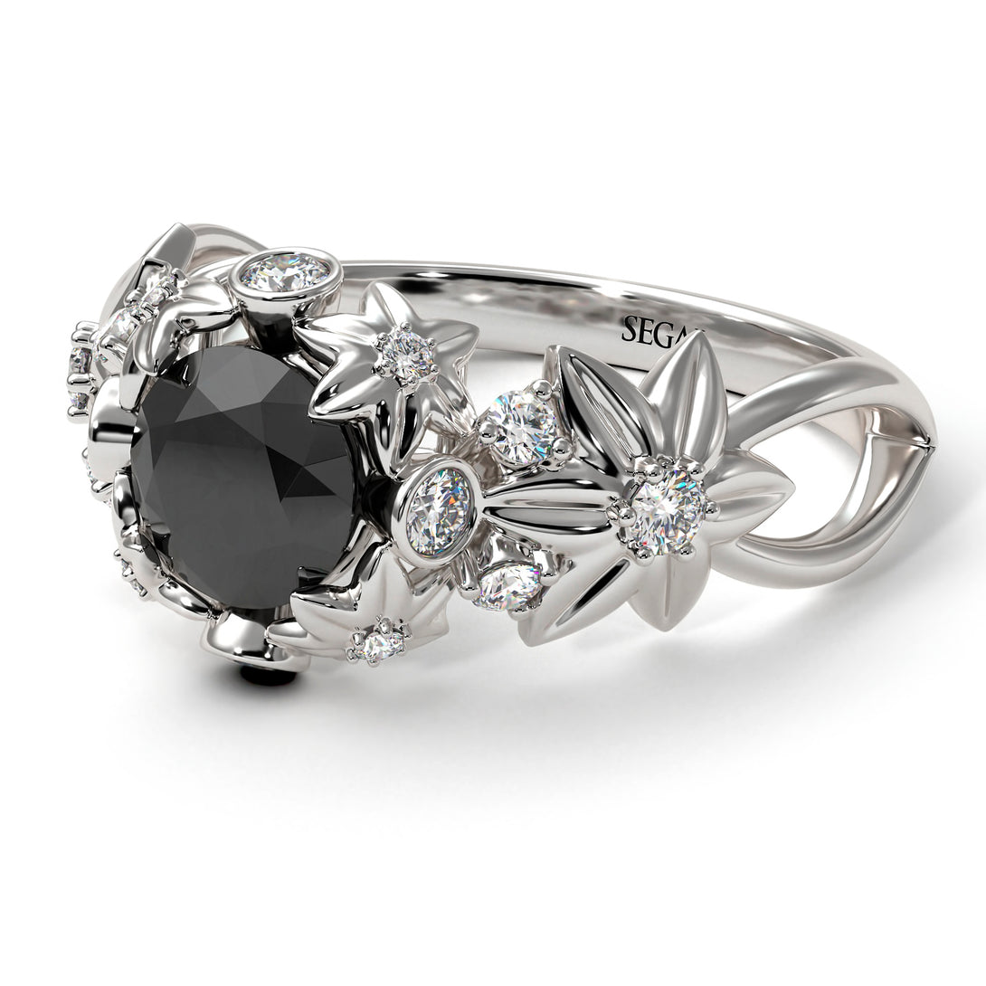 Flowers And Branches Diamond Ring - Katherine no. 30