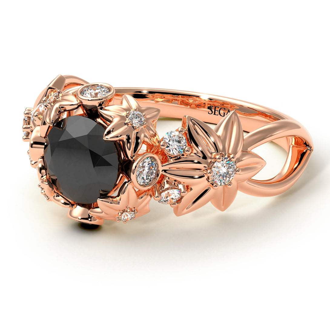 Flowers And Branches Diamond Ring - Katherine no. 29