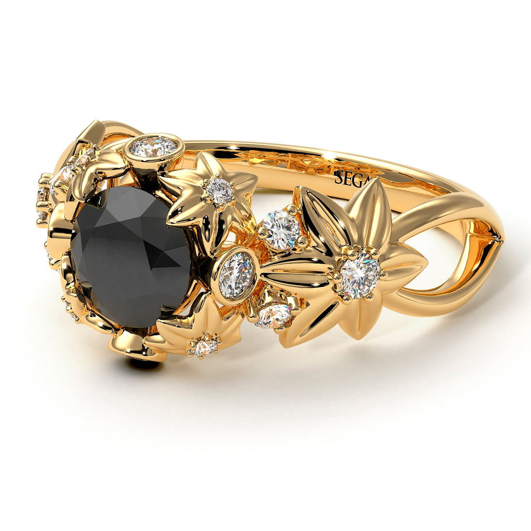Flowers And Branches Diamond Ring - Katherine no. 28